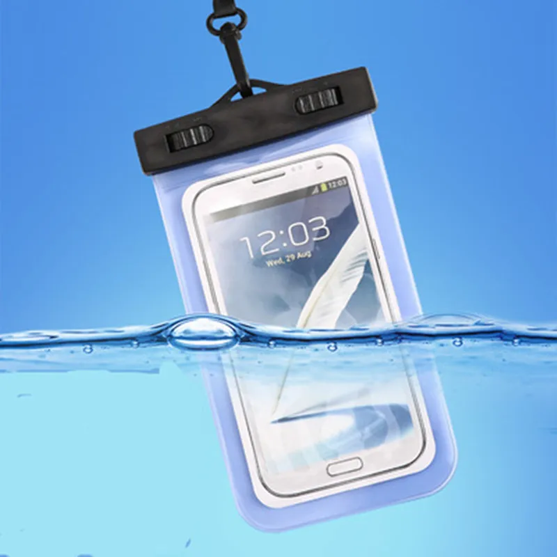 Blue Универсальный Водонепроницаемый Чехол для iPhone X XS MAX 8 7 6 s 5 Plus, водонепроницаемый спортивный чехол для телефона, чехол для телефона - Цвет: Blue