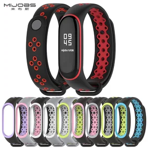 Ремешок для Xiaomi Mi Band4 3, силиконовый браслет, черный смарт-браслет miband3, аксессуары для Xiaomi Mi Band3
