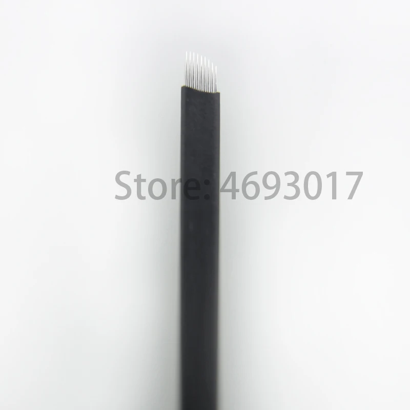 Лезвия для тату шт. 0,18 мм 500 Agulhas Ламина Para Tebori Flex Microblading Вышивка крестом иглы 12 14 16 18 U шпильки форма для ручная ручка для бровей