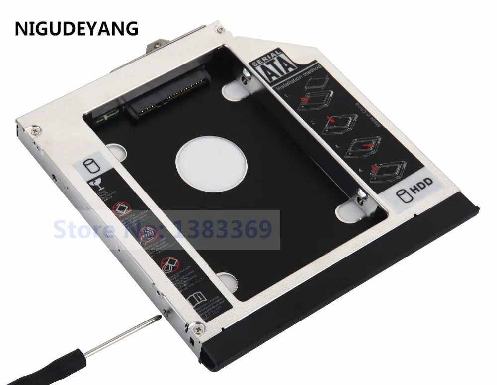 С рамкой + кронштейном 2 й HDD SSD SATA жесткий диск Caddy адаптер для HP EliteBook 6930p 8440p 8530p 8540p