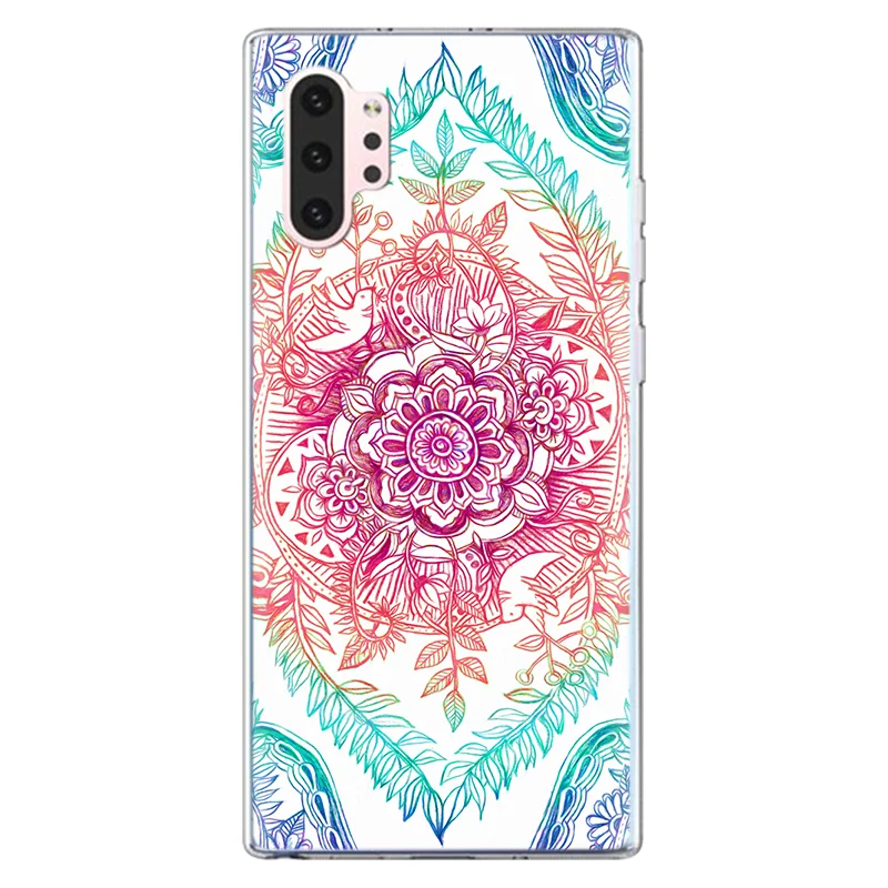 H-1duo Мандала кружевное платье с цветочным рисунком в виде ракушки для samsung Galaxy Note 10 Pro для samsung Galaxy A70 A60 A50 A40 A30 A20e с рисунком мягкий чехол - Цвет: H-1duo