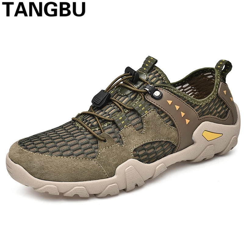 2019 Fashion Outdoor Sneakers Men Light Breathable Climbing Shoes Summer Trekking Wading Trail Water Plus Size 39-45 | Обувь