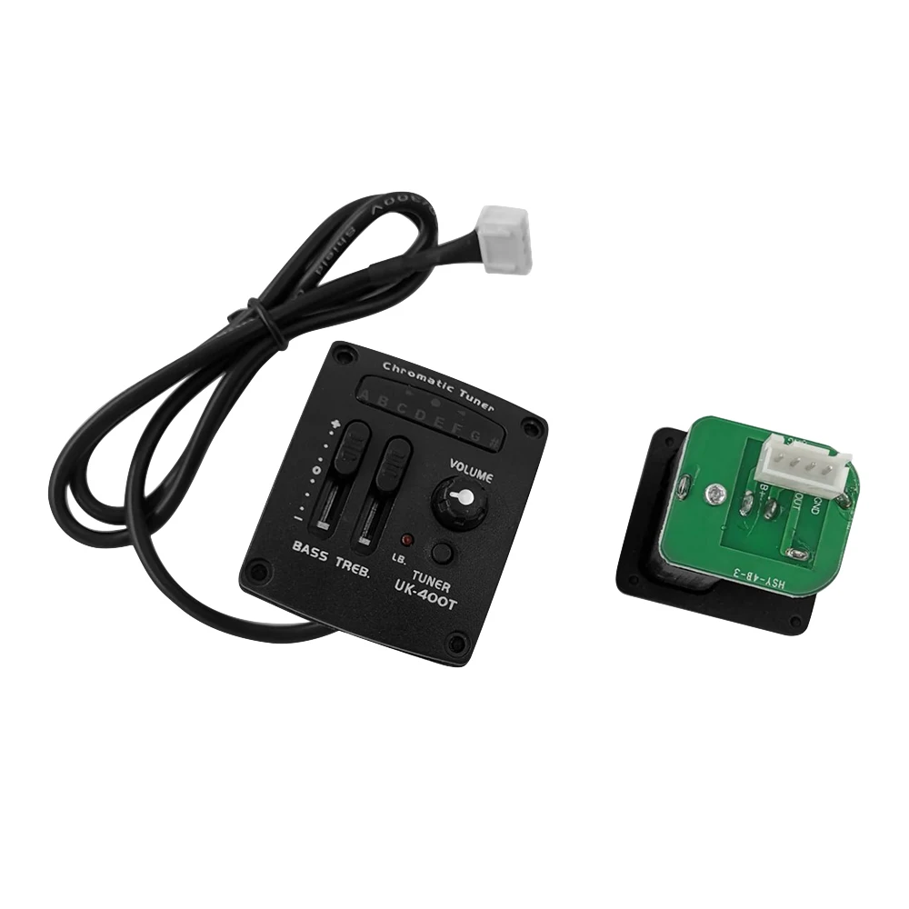 UK 400T Ukelele пьезо пикап Preamp 2 полосный эквалайзер Эквалайзер Тюнер|piezo pickup preamp|pickup