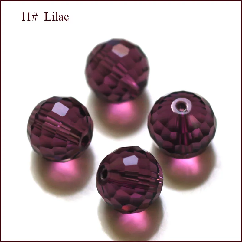 Оптовая продажа 100 шт./пакет граненные круглый хрусталя кварцевый 6 мм 8 10