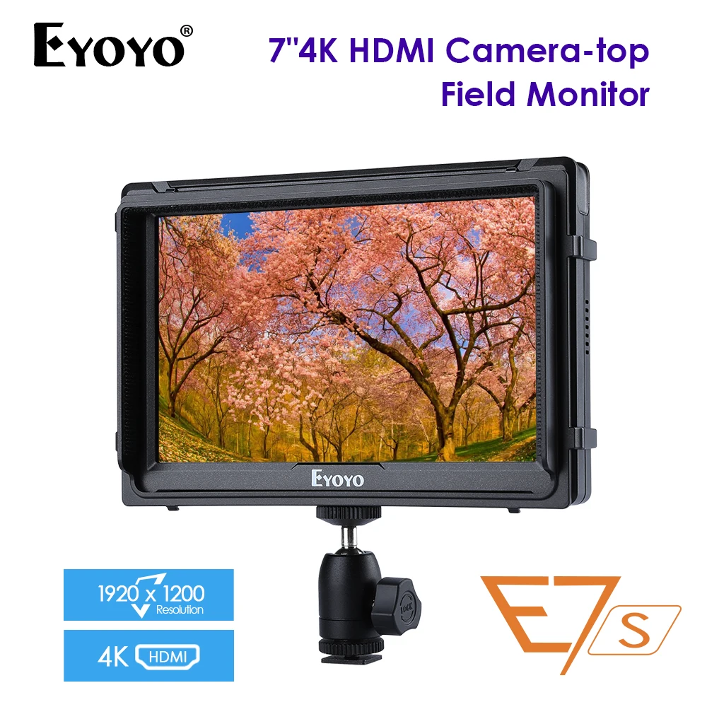 E7S " дюймовый SDI 4K HDMI DSLR камера полевой монитор ультра яркий Full HD 1920x1200 lcd ips FW279S для Canon Nikon sony BMPCC 5DIV