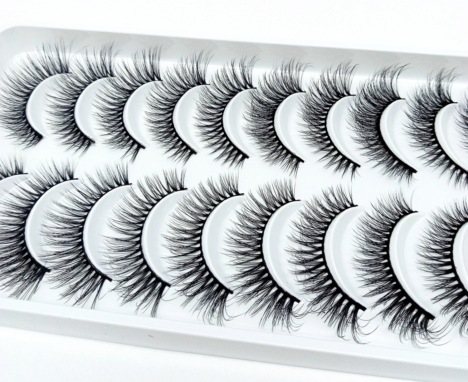 Новинка 2019 года 10 пар 100% натуральные норковые ресницы 3D накладные 3d мягкие для