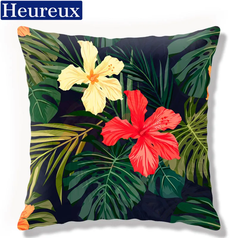 Pastoralism flower cushion cover european style pillow case 45*45 thick 3D print decorative cotton kussenho | Дом и сад