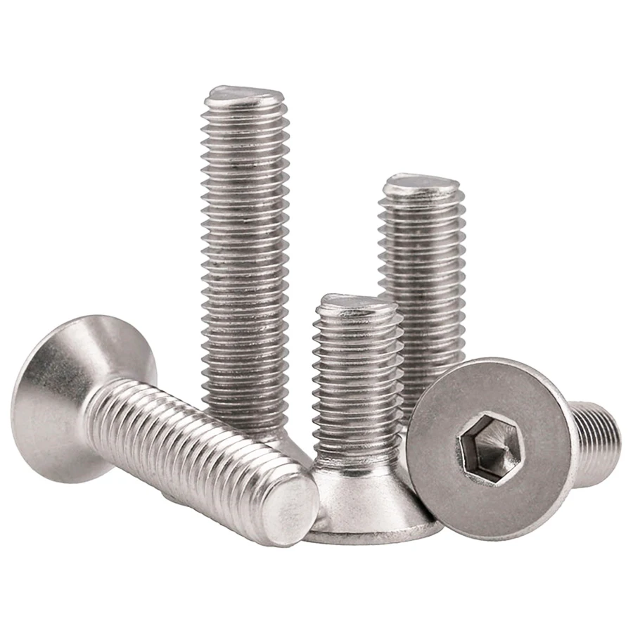 

1-5Pcs DIN7991 M5 M6 M8 M10 316 Stainless Steel Hexagonal Countersunk Head Screw Flat Head Screw
