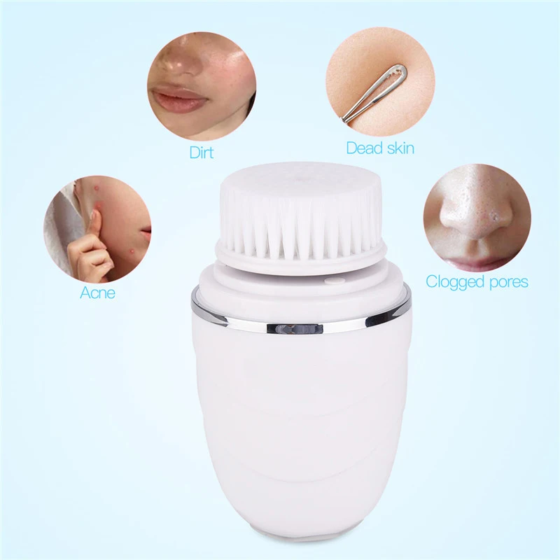 Лица Deep Clean 5 в 1 Электрический Очиститель для лица тела очистки кисть ухода за