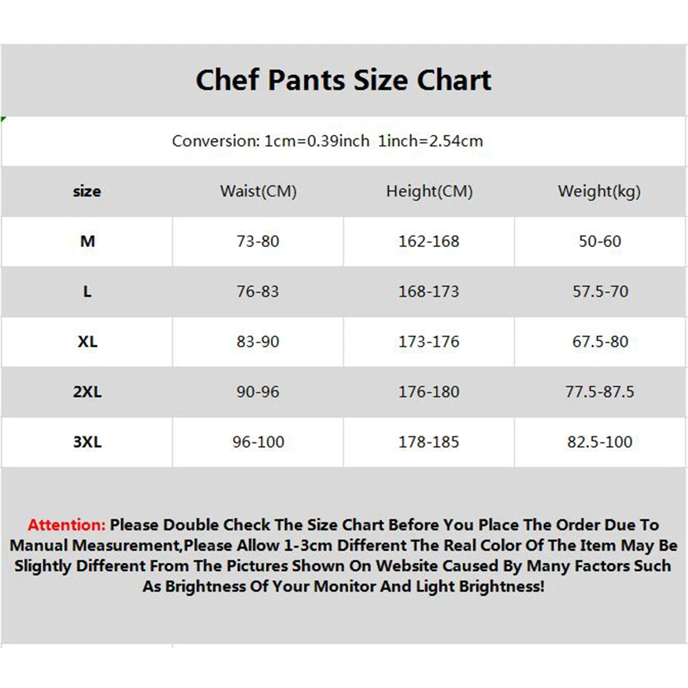 Штаны шеф повара с эластичным поясом оптовая продажа длинные брюки одежда для
