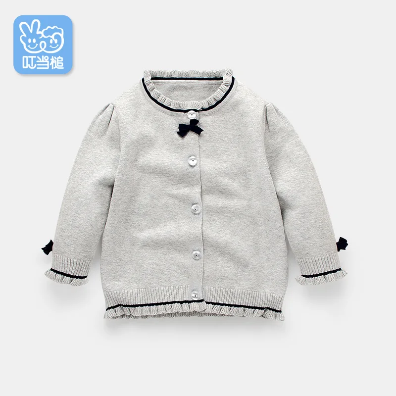 Dinstry/весенне осенний джемпер для маленьких девочек Детский свитер с длинными