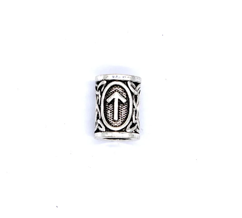 15 antique silver 5 шт./лот, античные бронзовые античные серебряные бусины в виде руны викингов, подвески для браслета, ожерелья или волос, настоящие фотографии - Цвет: 15 antique silver