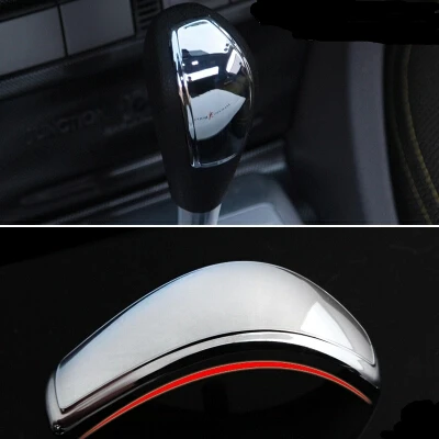 

Free shipping automatic Gear head decoration sticker Shift Knob ABS chrome cover sticker for 2005-2015 for Ford Focus 2 MK2