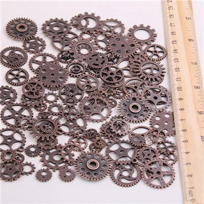 antique copper 20 шт 4 цвета размер 10-25 мм смешанный сплав механический стимпанк Cogs& geards Diy Аксессуары Oct Прямая поставка - Окраска металла: antique copper