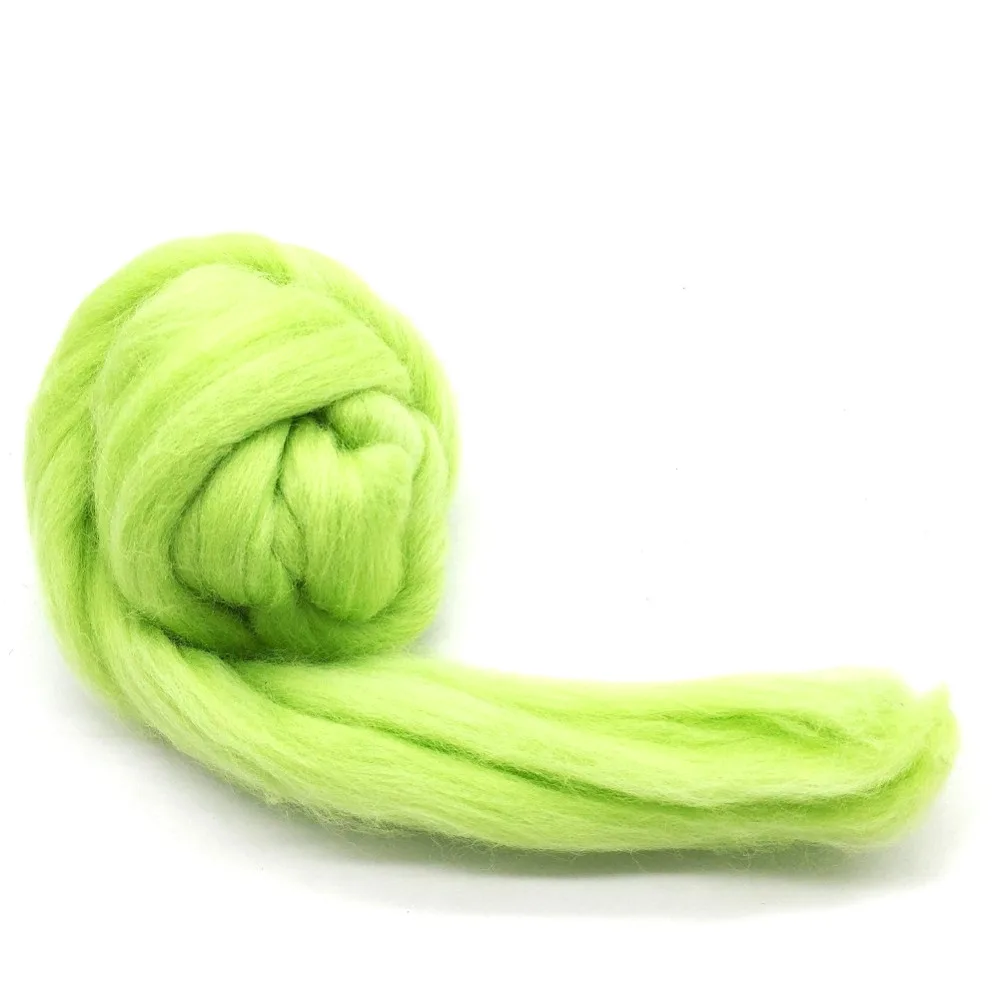 Feltsky 300g валяния Шерсть ровинг набор 3 цвета (70s 19um Класс) игла для поделок Green Series