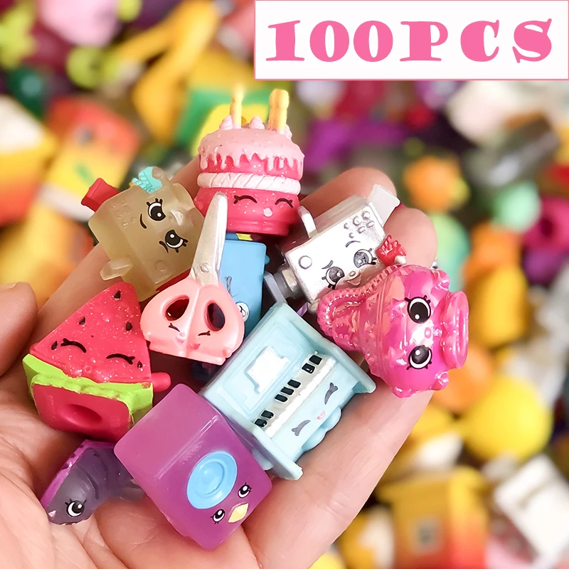 

FGHGF 100Pcs/lot Random Shop Toy Anime Action Figures Toys Model Rare collection Gift Education Girls toy Y19030801