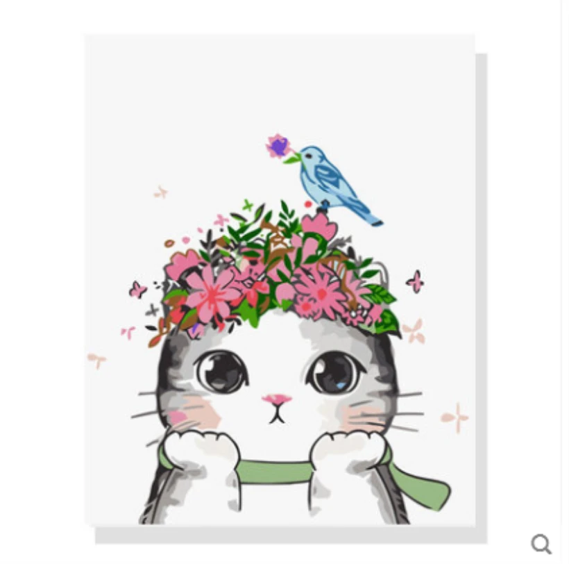 Фоторамка плакат картины с кошками Набор номеров краской ручная роспись