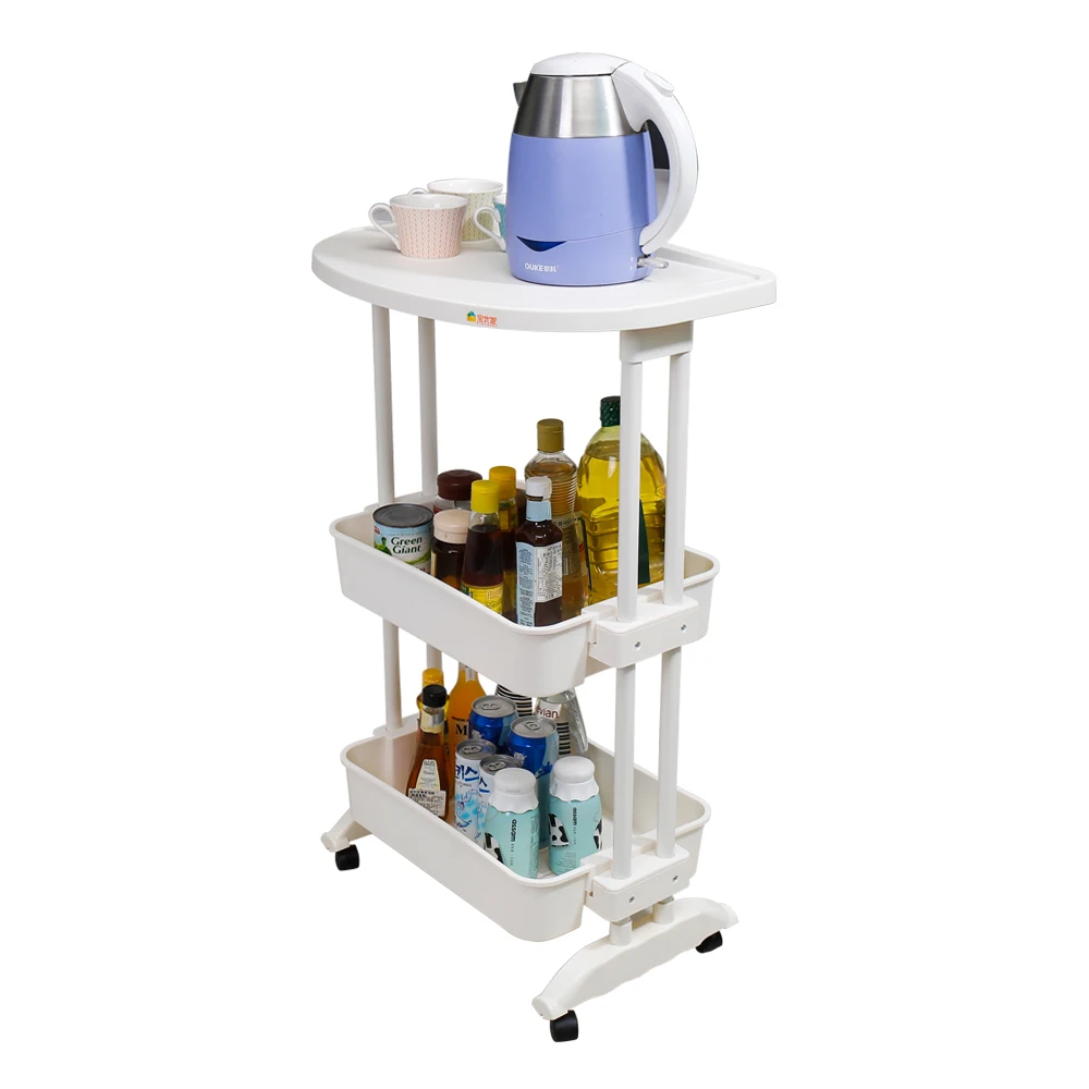 3-слойная полка для туалетных принадлежностей ванной комнаты полипропиленовая