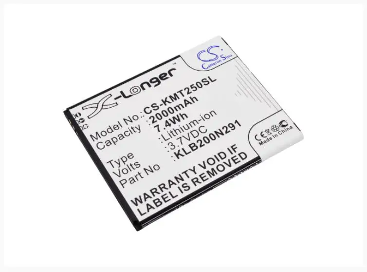 Cameron Sino 2000mAh аккумулятор для KAZAM Trooper 2 X5.0 Trooper2 5 0 5834003661 KLB200N291 KXX50 мобильный