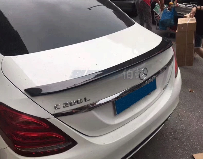 Спойлер из углеродного волокна для Mercedes Benz C Class W205 C63 C180 C200 C250 C300 C320 C400 2015 2016 2017 2018