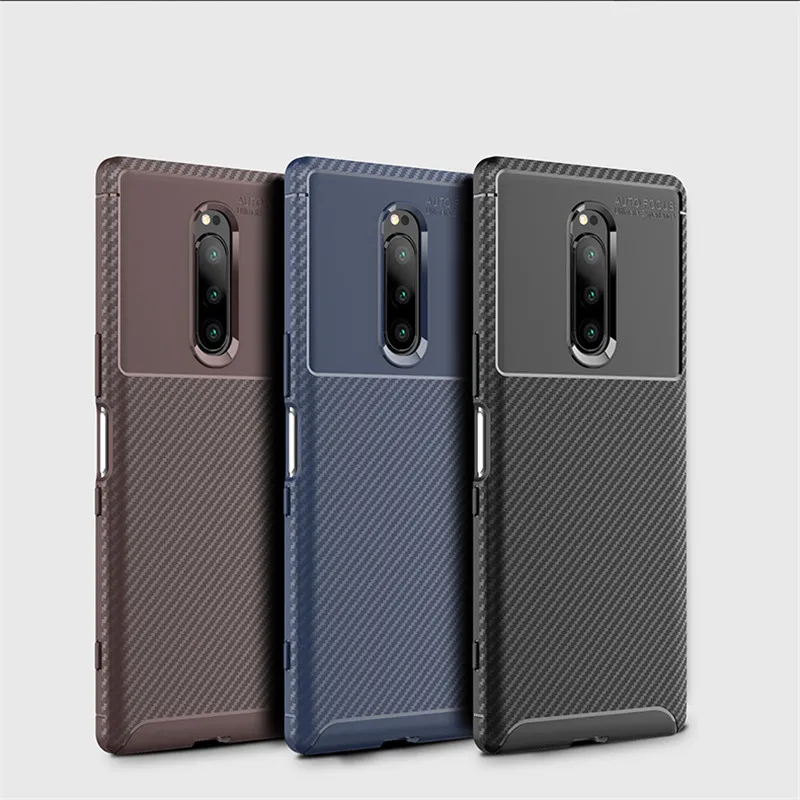 Чехол из углеродного волокна для Sony Xperia 1 чехол 6 5 дюймов высокое качество