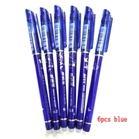 delvtch 0 5mm 6pcsset erasable pen blueblackred erasable ink gel pen 4 colors avaliable for childrens gift office student