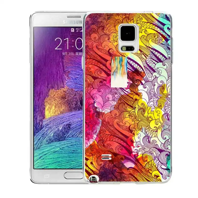 QMSWEI TPU Soft Phone Case For samsung Note5 S8 s6 s7 edge s4 s5 s3 C5 C9 note3 note4 S9plus Colorful Painting Flora Cute Cover |