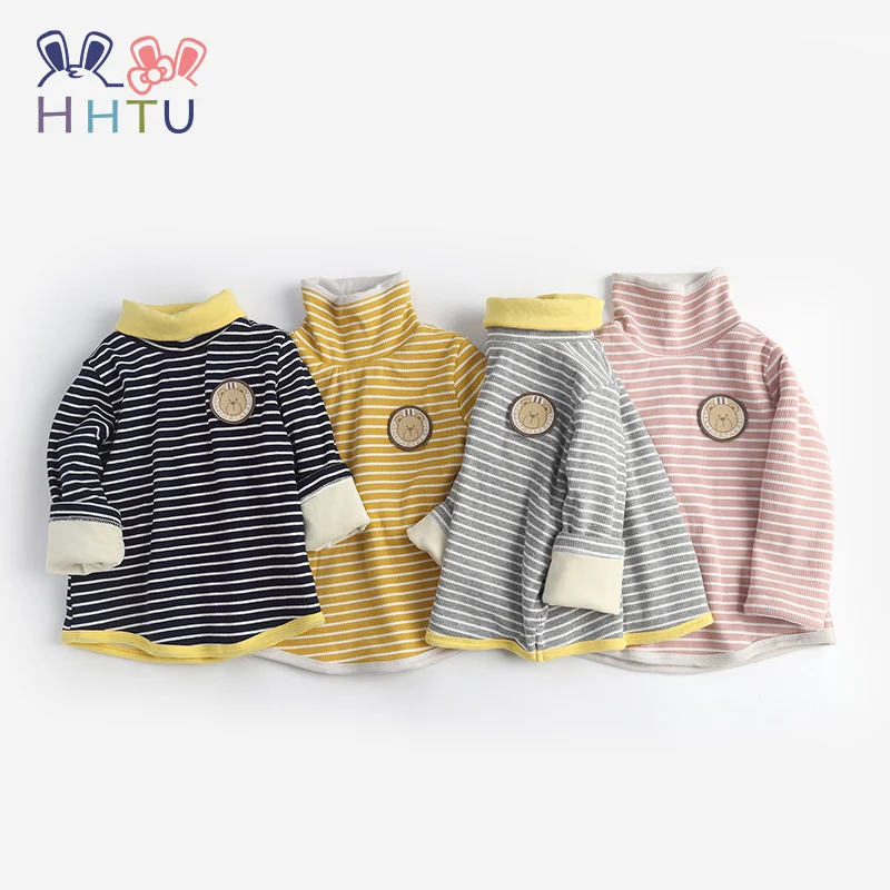 Детская Вельветовая Толстовка HHTU Baby Plus в полоску на осень и зиму детская одежда с