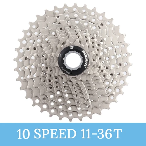 10Speed 11-36T Кассета для велосипеда 8S 9S 10S 11 speed 11-25 11-28 11-32 11-36T велосипед дорога MTB свободного хода Cogs Звездочка совместима 105 R8000 R7 - Цвет: 10Speed 11-36T