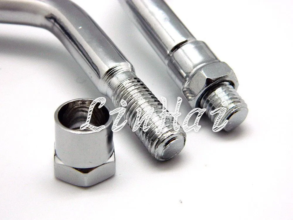 Новые 1 пара хромированные Большие Пользовательские боковые зеркала заднего