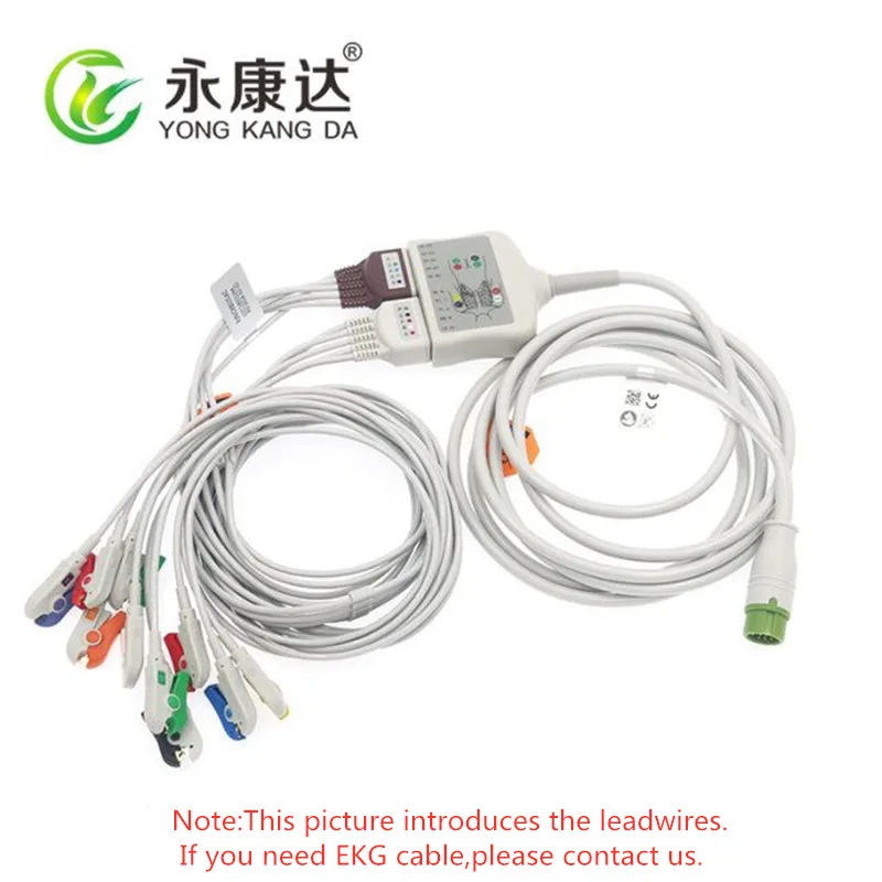 Совместимые провода mr10lead ecg leadпровода AHA clip