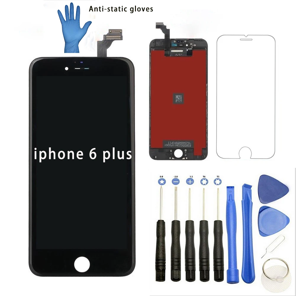 For iPhone 6 plus LCD Screen Touch Digitizer Assembly Pantalla for Plus ecran Replacement Parts | Мобильные телефоны и