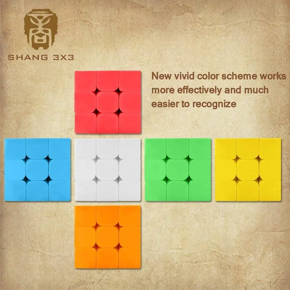 D FantiX Shang 3x3 speed кубик без наклеек 3x3x3 Magic Cube Puzzle Toy (серия династии)|Головоломки| |