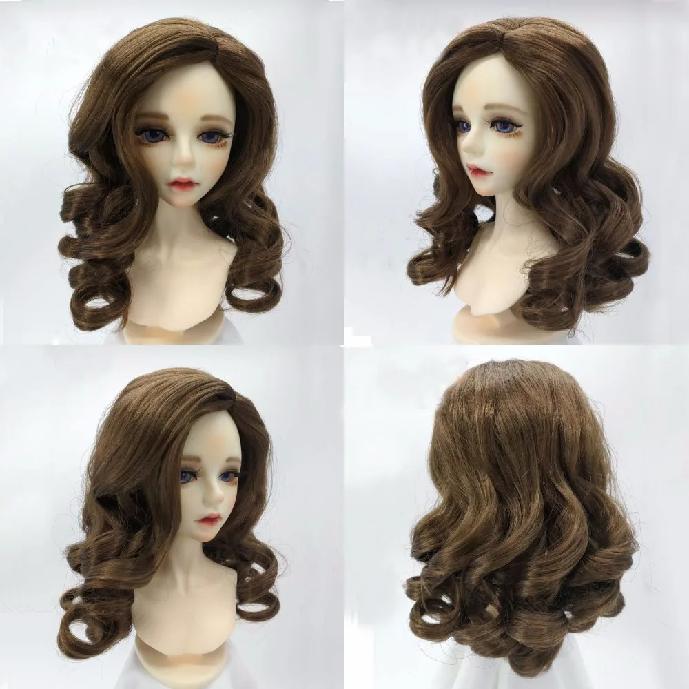 1 шт. аксессуары для кукол BJD кукла парик 1/4 1/3 кудрявый парик для кукол
