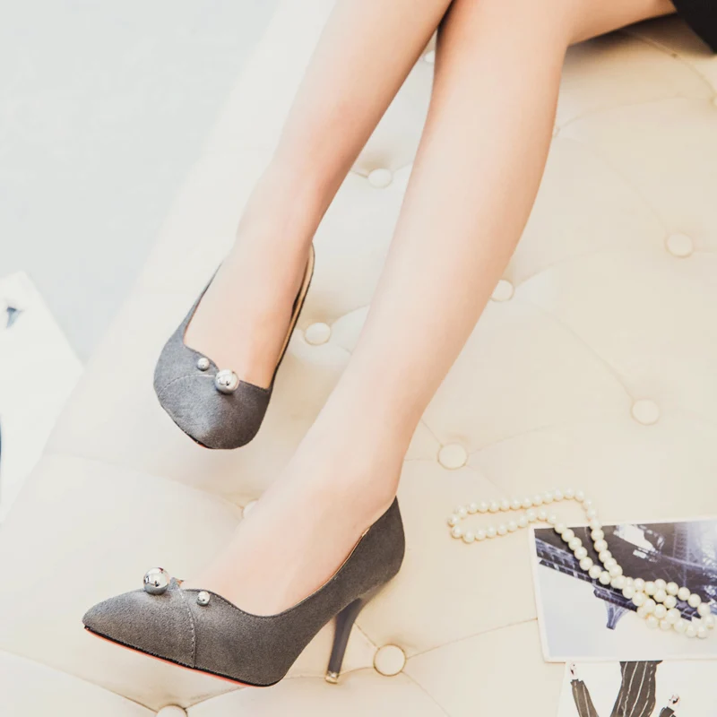 Новые Поступления 2017 Мода Мелкие Тонкие Высокие Каблуки Острым Носом каблуки