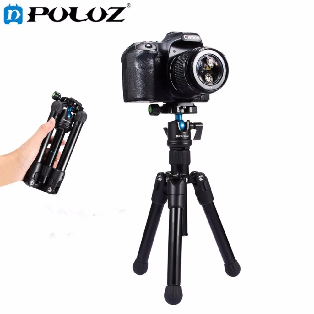 PULUZ Мини карманный штатив монопод держатель камеры с шаровой головкой 360 градусов