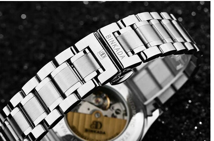 Sapphire 5A Auto mechanical wristwatch Binkada Thunder dial 30M water fashion men auto watch 7001M | Наручные часы
