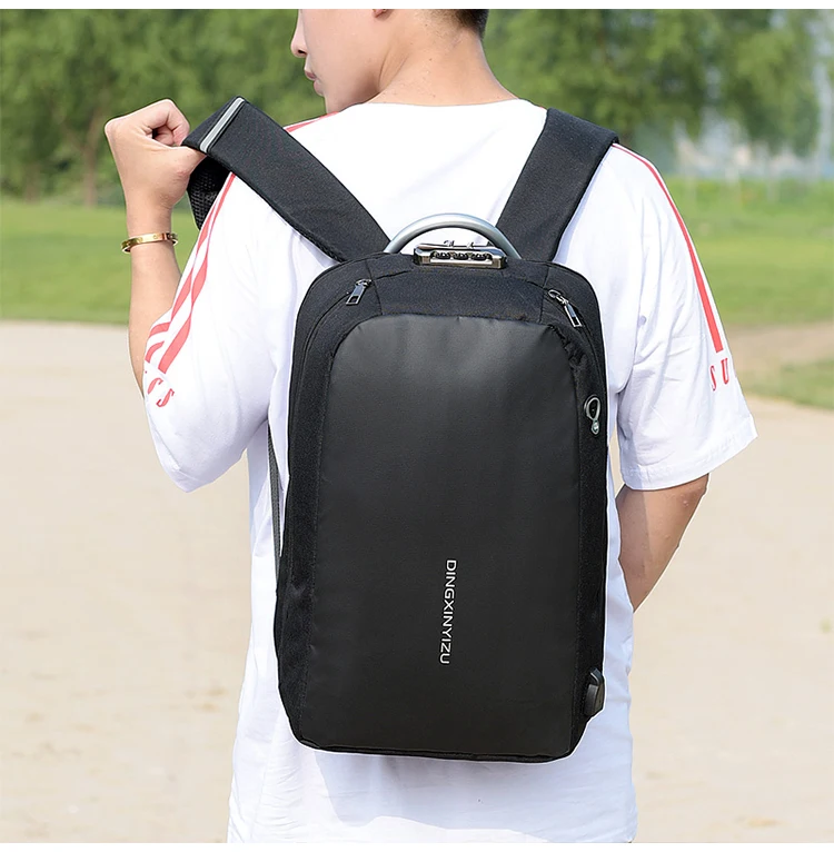 Masculina Anti-theft паролем ноутбук mochila подростков Для мальчиков и девочек колледж школьная сумка большая емкость Водонепроницаемый Открытый Дорожная сумка