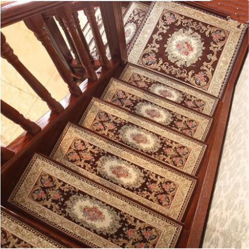 Европейский коврик для лестницы Деревянный мат самоклеящийся нескользящий