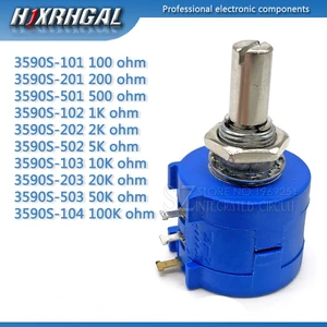 Прецизионный потенциометр, регулируемый резистор 3590 102 103 502 103 203 503 104 1 шт. 3590S 1K 2K 5K 10K 20K 50K 100K ohm