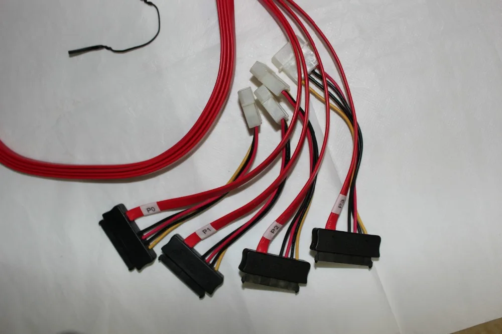RaidStorage molex 74557-2000 SFF-8088 Mini-SAS MiniSAS 26Pin для SATA x4 29pin 6 ГБ/сек. RAID кабель 100 см | Компьютеры и