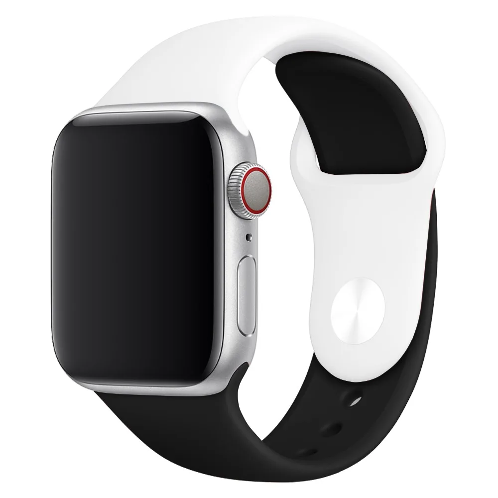 Замена ремешок Спортивная петля для iwatch серии 1 2 3 мягкий силиконовый дышащая