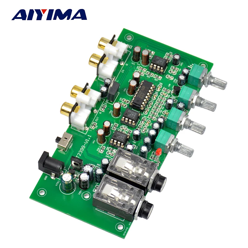 Предусилитель стены Aiyima PT2399 + JRC5532 для караоке|amplifier board|tone amplifiertone board |