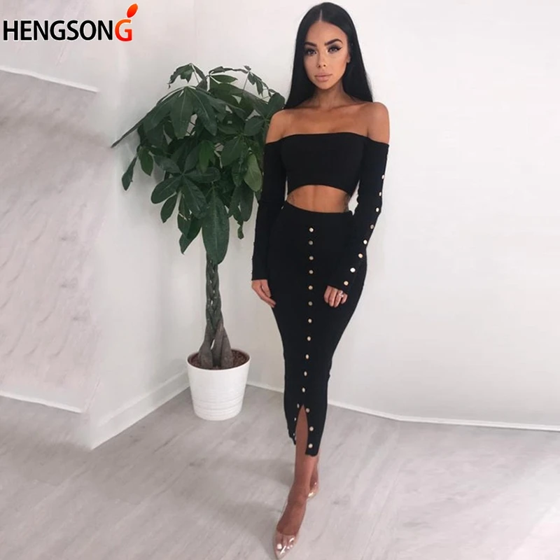 Повседневное боксе юбка женская 2 шт. костюм с открытыми плечами короткий топ +