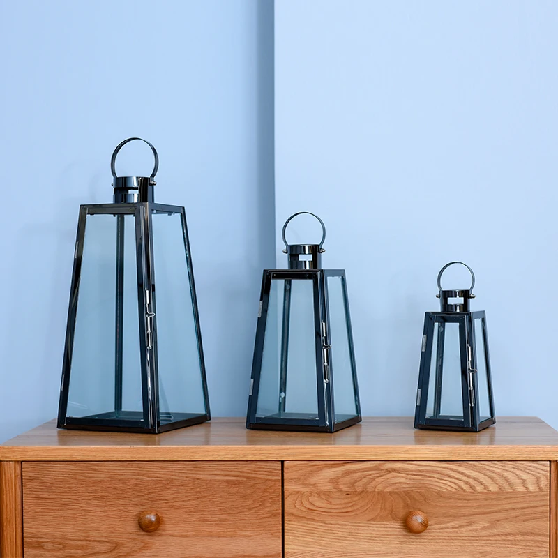 Подсвечник из марокканского стекла декоративный Железный подсвечник