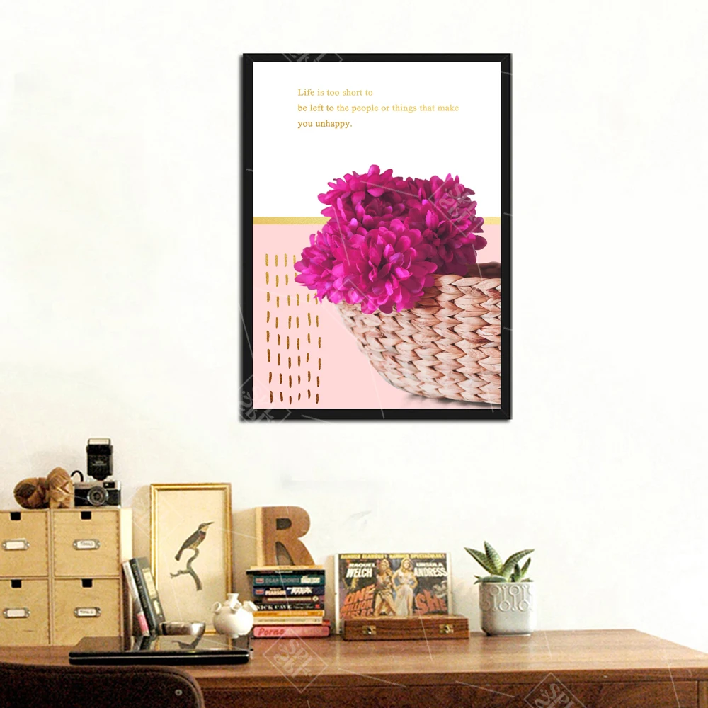 Красный тюльпан цветок Холст Картина Современное украшение дома плакаты и