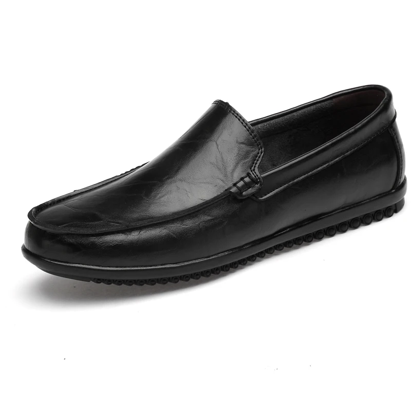 CLAX Men Boat Shoes Summer Men's Moccasins Leather Shoe Slipons Male Casual Loafers Breathable | Обувь