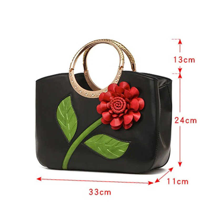 

2018 Women Luxury Handbag Flower Design Shoulder Bag High Quality Totes Bags Ladies Famous Brand Designer Bolsa Feminina WDC02