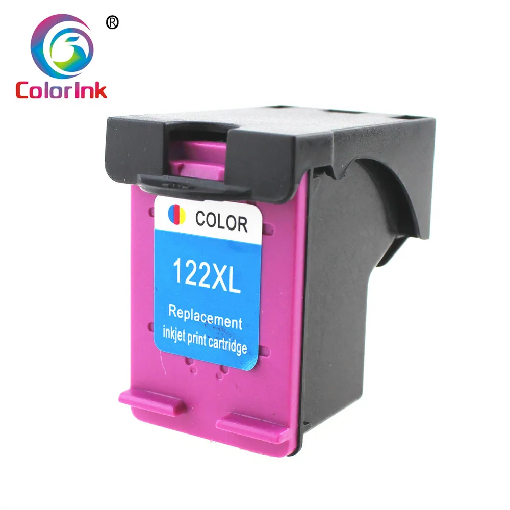 1PK Tri-color ColoInk 2 шт 122XL сменный картридж для принтера для hp 122 для hp с чернилами hp Deskjet 1000 1050 2000 2050s 3000 3050A 3052A 3054 1010 принтер - Цвет: 1PK Tri-color