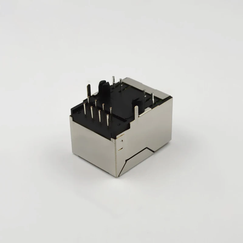 100 шт. RJ45 разъем сетевой со светом PCB длинный корпус интерфейс LED